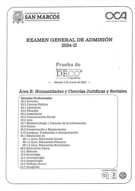 Solution Examen De Admisi N Ii Rea E Alberto Cruz Studypool