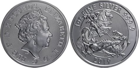 Gro Britannien Pfund Elizabeth Ii Silver Valiant