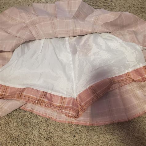 Pink And Lange Pleated Skirt Size Medium With Built Depop