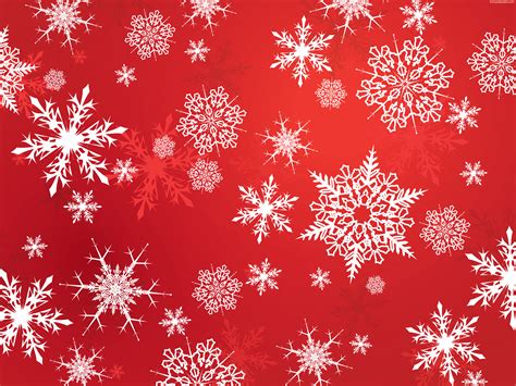 Free Red Snowflake Background