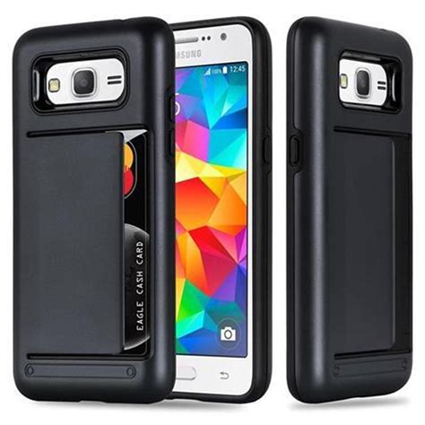 Samsung Galaxy Grand Prime Deksel Case Cover Svart Elkj P Elkj P