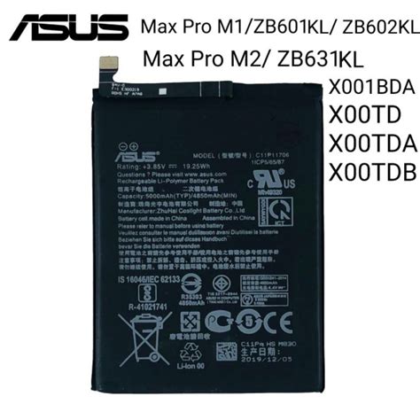 Baterai Batre Asus Zenfone Max Pro M M Zb Kl Zb Kl Zb Kl X Td