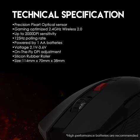 Mouse Wireless Gaming RAIGOR II WG10 Fantech Official