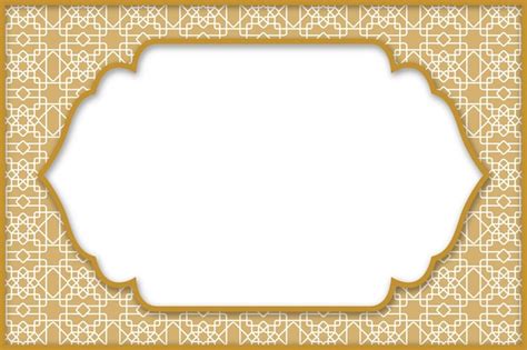 Premium Vector | Hand drawn arabic frame design