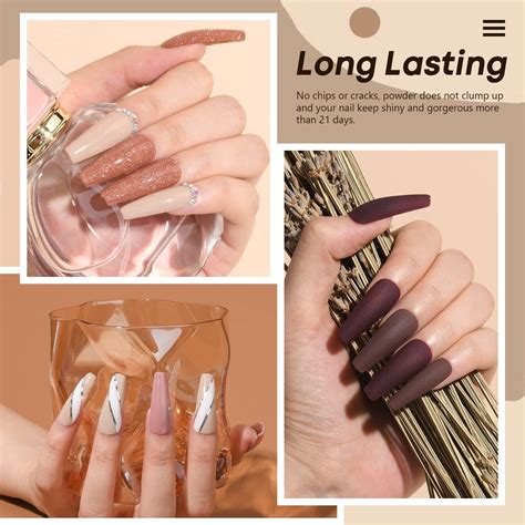 Pcs Dip Powder Nail Kit Starter Azurebeauty Newly Nude Neutral