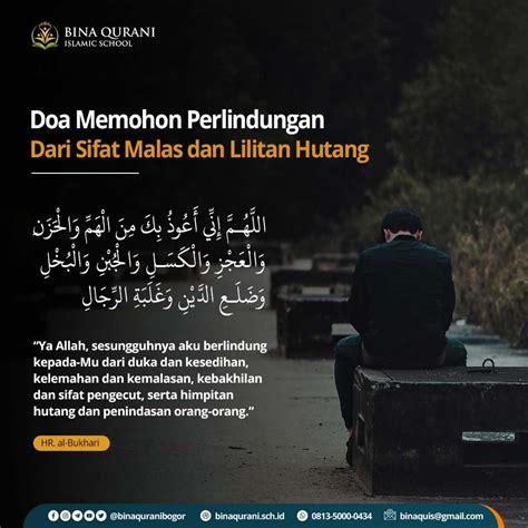 Doa Terhindar Dari Malas Dan Hutang Sinau