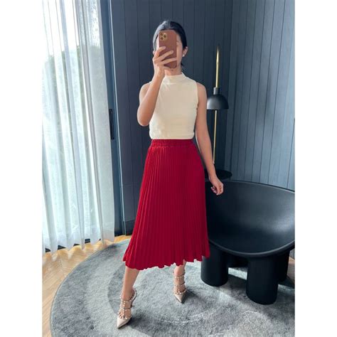 Jual Rok Plisket Midi Plisket Premium Rok Rok Plisket