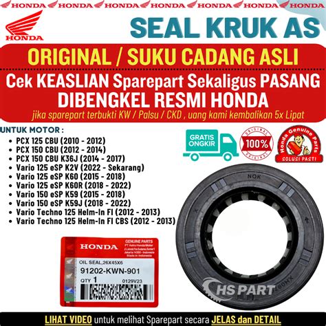 Jual Seal Sil Kruk AS Kiri Vario 125 150 Fi Old LED New PCX 125 150 CBU