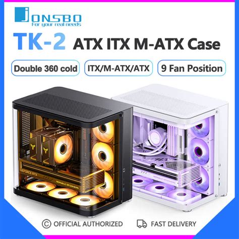 Jonsbo TK 2 ATX ITX Case Hyperbolic Side Translucent M ATX Game Case E