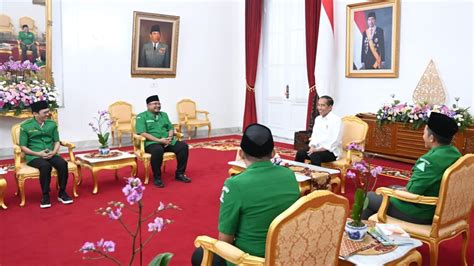 Presiden Jokowi Terima Laporan Dan Undangan Hadiri Kongres Xvi Gp Ansor