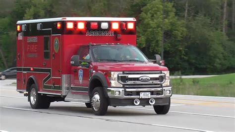 Argonne National Labs Fire Dept Ambulance Responding Youtube