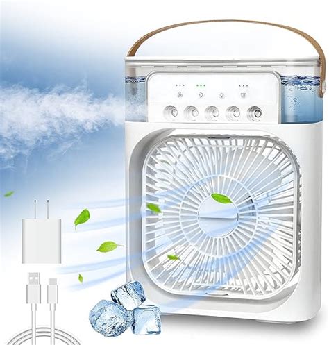 Ntmy Portable Air Conditioner Fan Mini Evaporative Air Cooler With 7