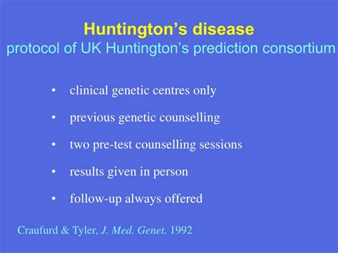 Ppt Neurogenetic Disorders Huntingtons Disease Powerpoint