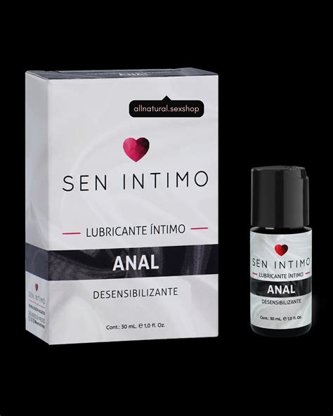 Lubricante Anal Desensibilizante Sen Íntimo 30mL All Natural Sex Shop