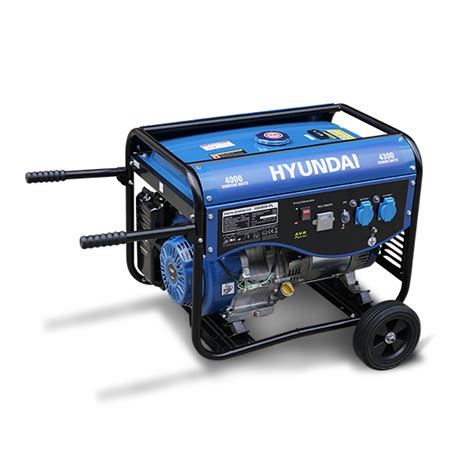 Groupe électrogène essence de chantier 4300 W Technologie AVR hyundai