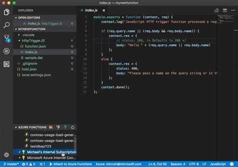 Create Azure Function In Visual Studio Code Python Lopersgps