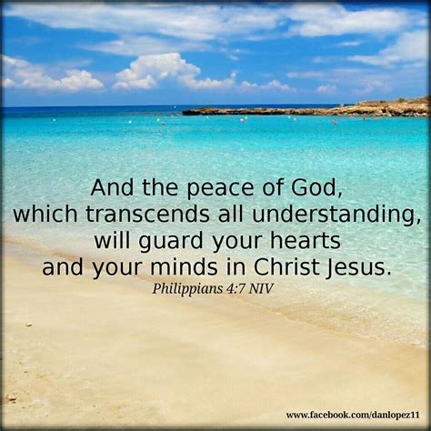 Philippians 4 7 Niv And The Peace Of God Which Transcends All