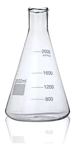 Frasco Erlenmeyer Graduado 1000ml Vidro Boca Estreita Oferta Frete grátis