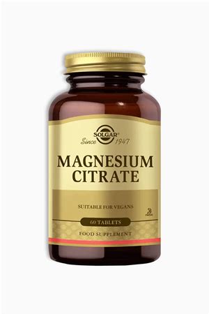 Solgar Magnesium Citrate 200 mg 60 Tablet Fiyatı Farmakozmetika