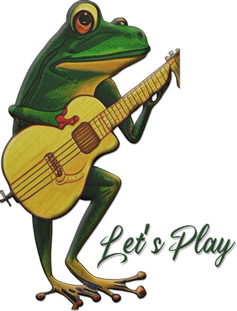 Download Frog Frog Playing Guitar Guitar Royalty-Free Stock ...