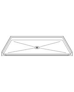 P A B One Piece X Ada Compliant Shower Pan Beveled