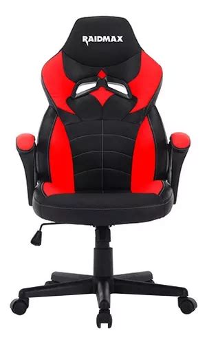 Silla de escritorio Raidmax DK260 gamer ergonómica roja con tapizado de