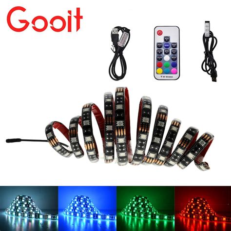 Dc V Usb Led Strip Lights Led Rgb Tv Background Lighting Diy