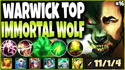 Warwick Top The Immortal Wolf To 1v5 Carry ~ Lol Meta Ww Build Guide