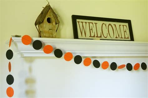 Halloween Garland Orange And Black Paper Garland Halloween Etsy