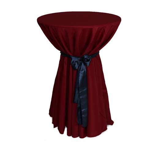 108 Inch Polyester Round Tablecloth Burgundy Bridal Tablecloth