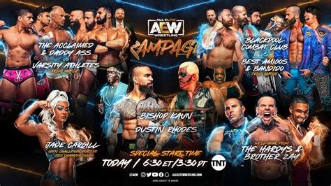 Aew Rampage Results May Bishop Kaun Vs Dustin Rhodes Tpww