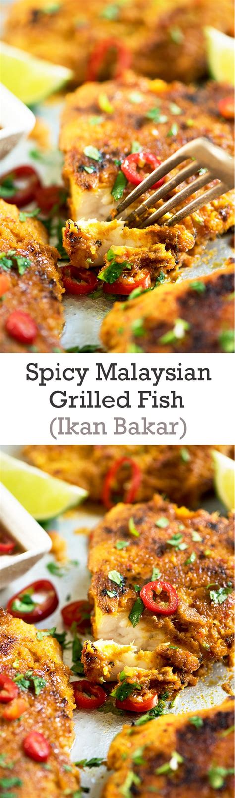 Spicy Malaysian Grilled Fish Ikan Bakar Curious Nut Recipe Fish