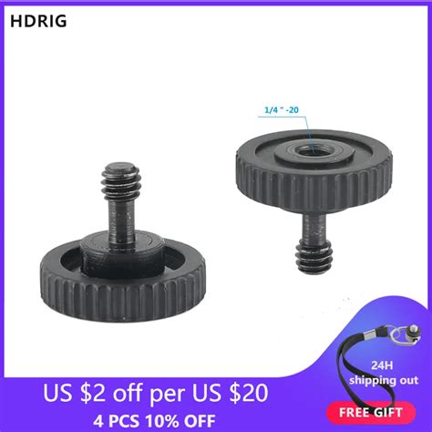 Hdrig 1 4 Inch Male To 1 4 Inch Female Screw Adapter For Tripod Devices With 1 4 Female 1 4