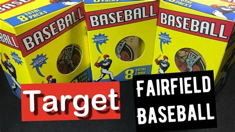 Fairfield Baseball Repack Box Target Youtube