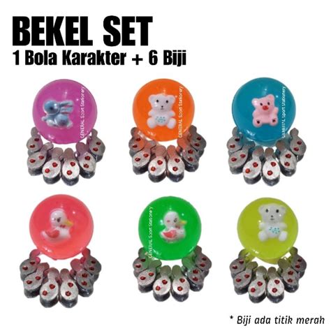 Jual Bekel Set Bola Karakter Biji Shopee Indonesia