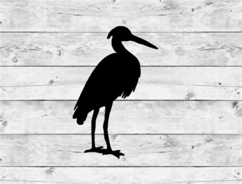 Blue Heron Decal Blue Heron Sticker Heron Sticker Heron Etsy