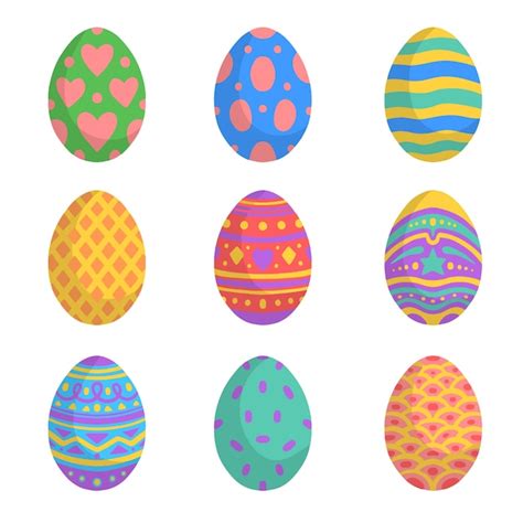 Free Vector Hand Drawn Happy Easter Day Festive Eggs