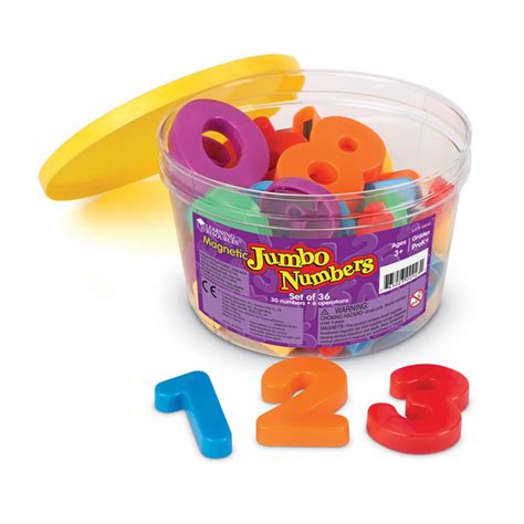 Jumbo Magnetic Letters and Numbers, Numbers/Operations - LER0452 ...