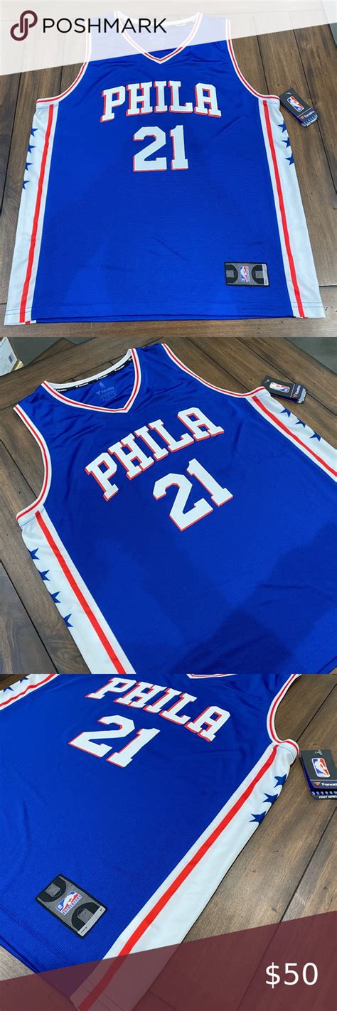 Fanatics Joel Embiid 21 Jersey Philadelphia 76ers | Philadelphia 76ers, Tank shirt, Jersey