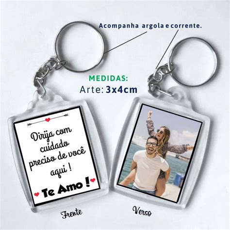 Chaveiros Acr Lico Personalizado Tema Ou Foto X Shopee Brasil