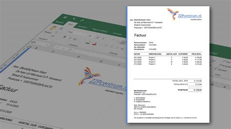 Uren Factuur Excel Start Eenvoudig Met Gratis Template