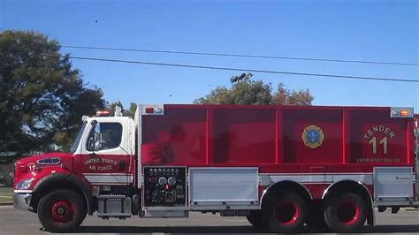 McConnell AFB Fire Tender 11 Responding To Assist Derby Fire Rescue