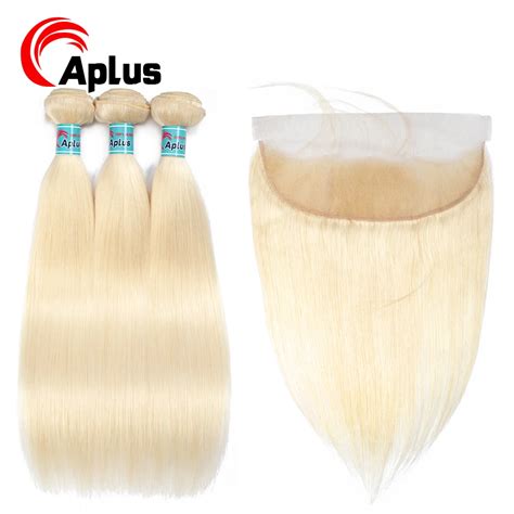 613 Hair With Frontal Ombre Brazilian Straight Hair Bundles With