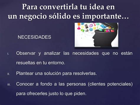 Convierte Tu Idea En Un Negocio Rentable Ppt