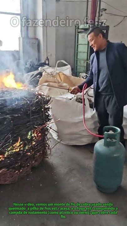 Como Queimar Fio De Cobre - queimar fio de cobre pra tirar o isolamento #TecnicaDeReciclarCobre # ...