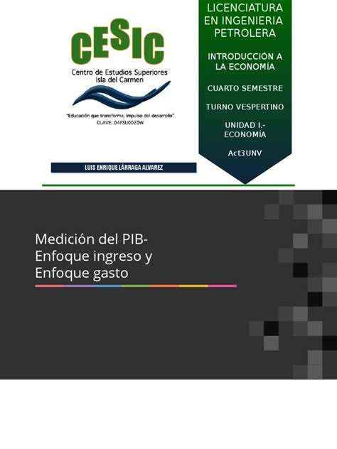 Pdf Medici N Del Pib Enfoque Ingreso Y Enfoque Gasto Pdfslide Net