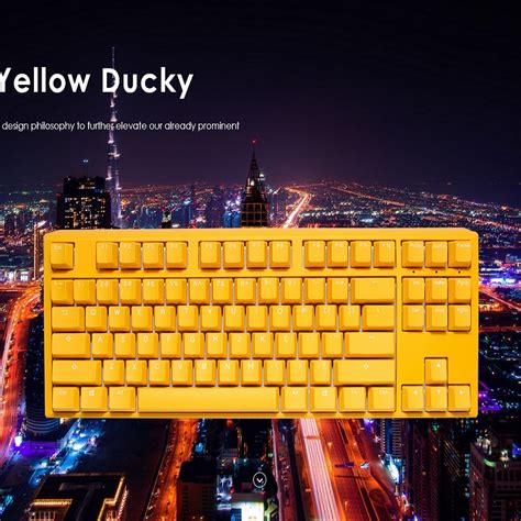 Jual Ducky One Tkl Yellow Cherry Mx Blue Mechanical Keyboard