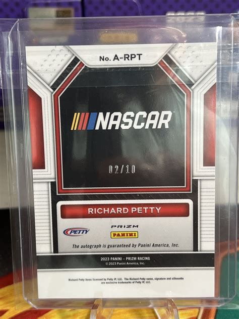 Panini Prizm Nascar Racing Gold Prizm Autogramm Richard Petty