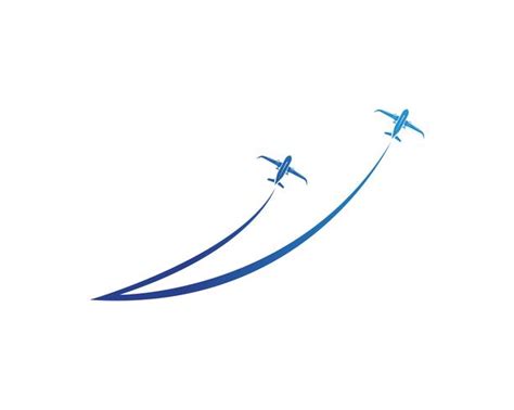 Aeromobile Aereo Etichetta Del Logo Della Compagnia Aerea Viaggio