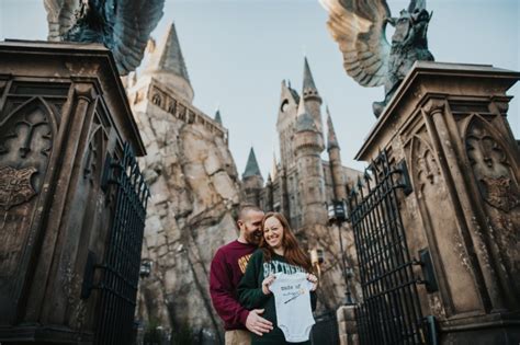 Harry Potter Pregnancy Announcement Photography Session Orlando